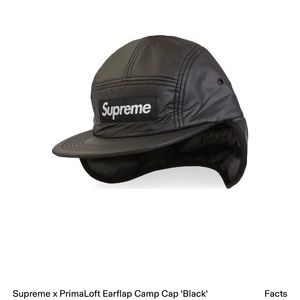 Supreme x PrimaLoft Earflap Camp Cap 'Black'
